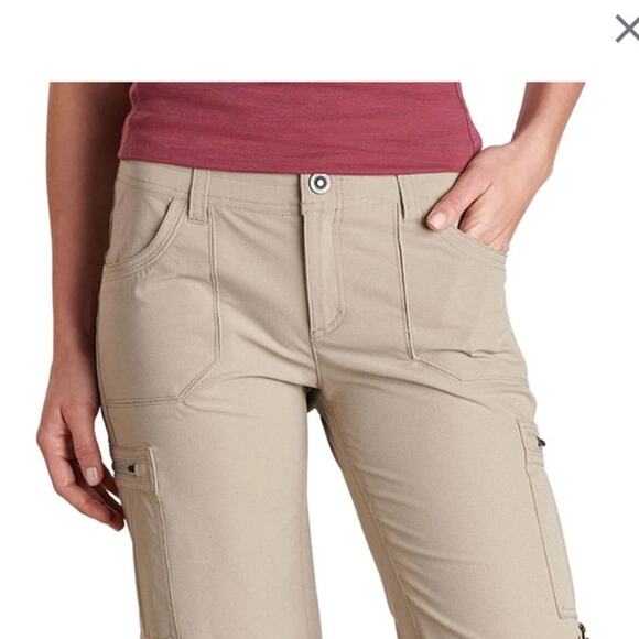 Kuhl Women's Horizon Khaki Performance Shorts SZ 2 Hiking Outdoor Gorpcore NWOT - Picture 1 of 11